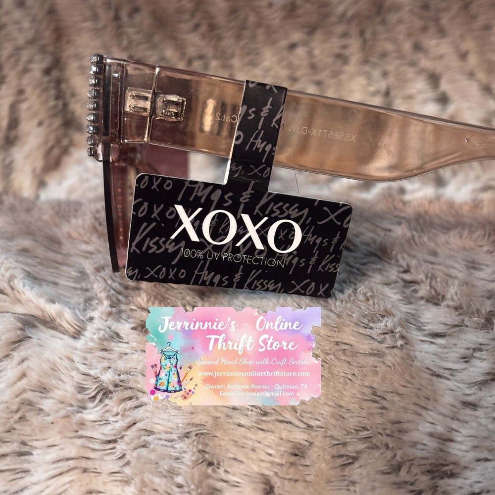 XOXO Rhinestone Sunglasses Lens Oversized Rimless - Picture 4 of 4